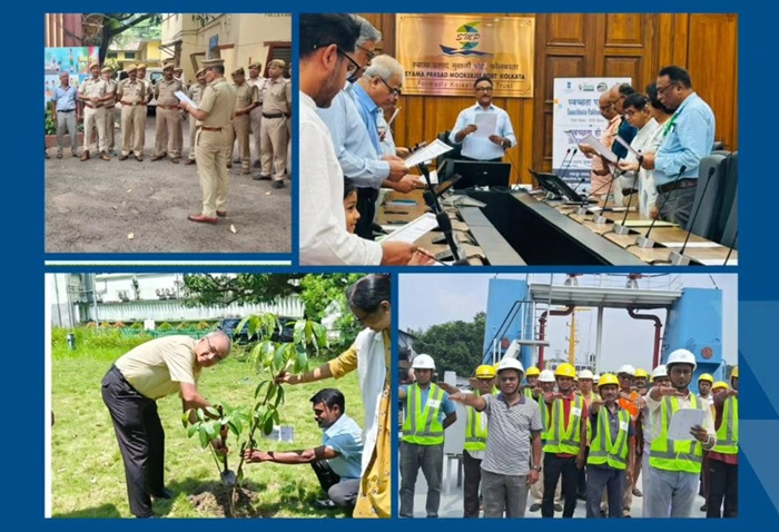 Syama Prasad Mookerjee Port takes Swacchata pledge